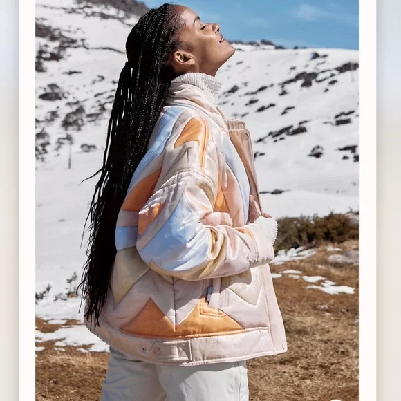 Free People Multicolor Puffer Jacket - Picture 3 of 9